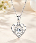 Romantic diamond heart pendant